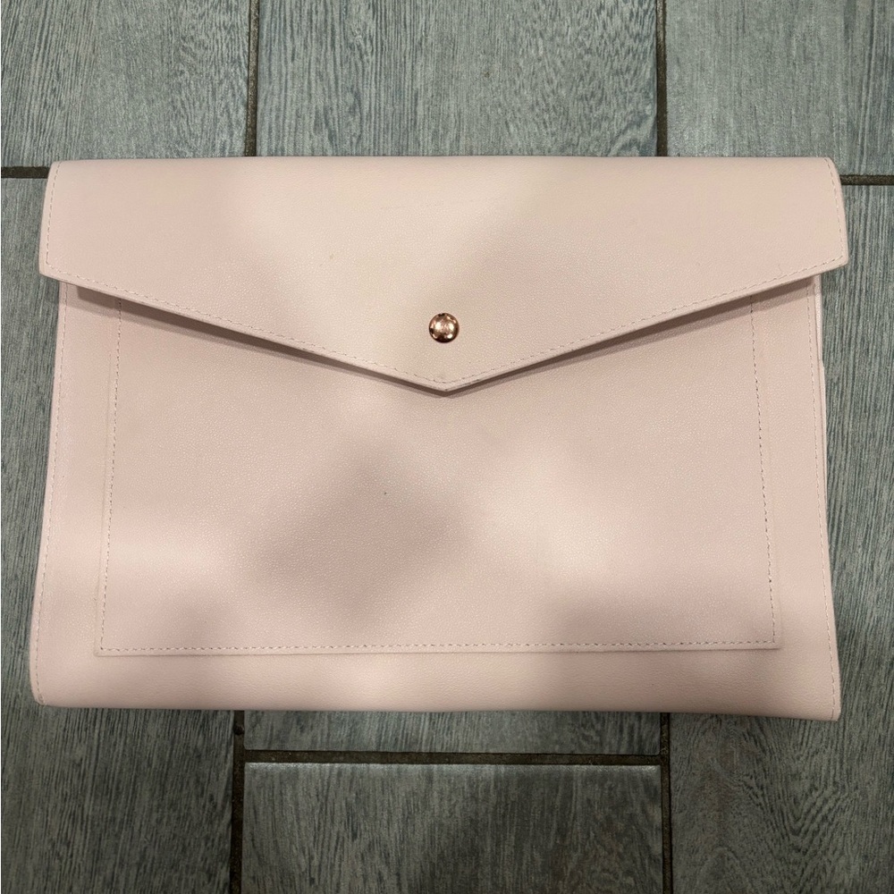 Glass Ladder and Co The Megan Portfolio Clutch Organizer Baby Pink - Picture 4 of 7
